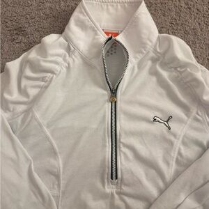 Puma White Sporty Polo Shirt